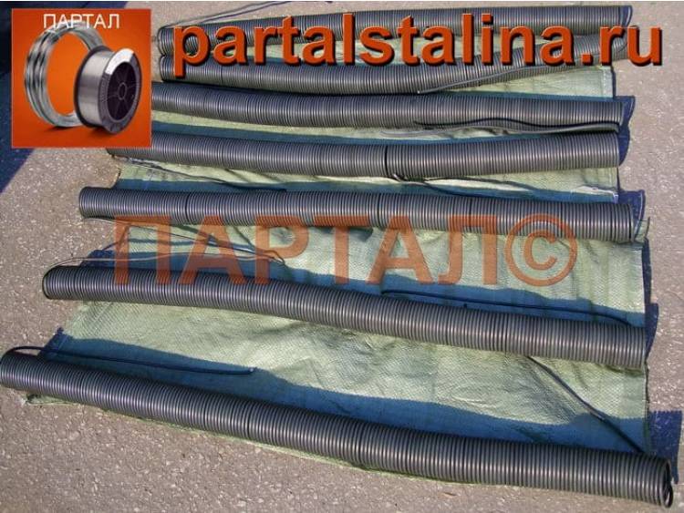 Спирали из нихрома марки Х15Н60 диаметром 5,0 мм, предназначенные для камерных печей сопротивления. Номинальная мощность 28 кВт