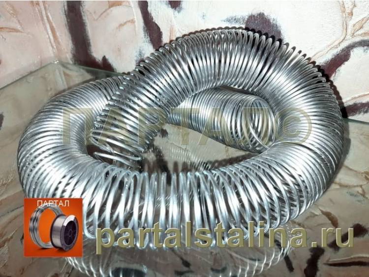 Спираль нихромовая подходит для нагрева тандыра 9 кВт; 380 В. Марка нихрома Х20Н80 Ø 2,0 мм