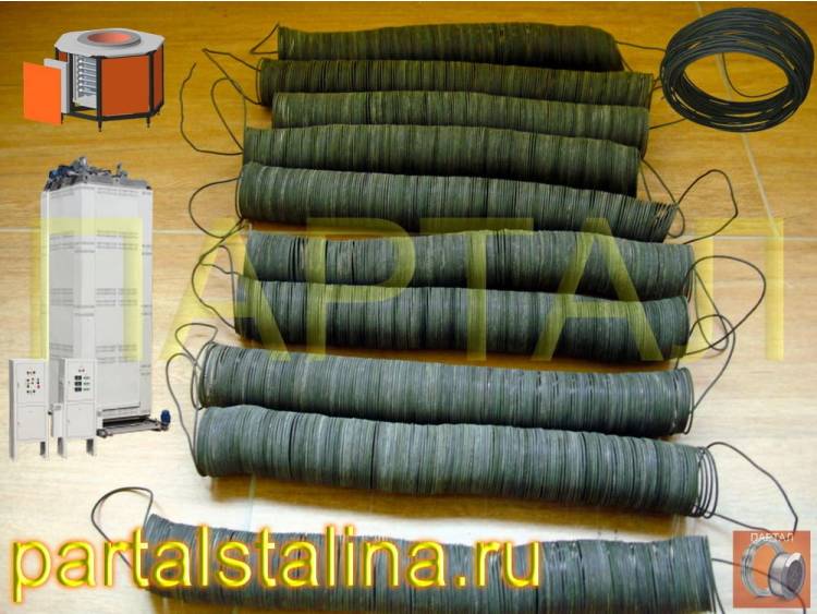 Высокотемпературный нагревательный элемент (Спираль) для муфельной печи: Нихром Х15Н60 (нихромовая проволока Ø 1,2 мм) 2,5 кВт. Готов к установке