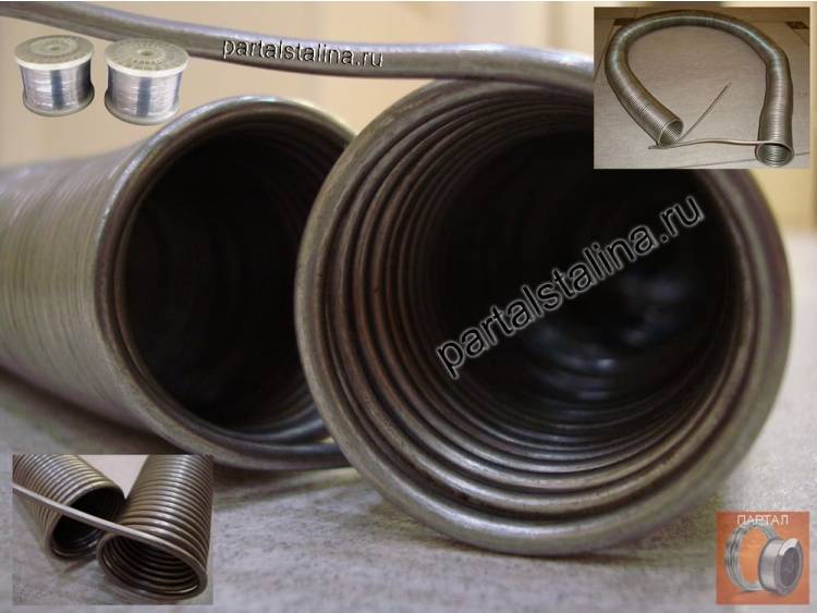 Мощный спиральный нагревательный элемент из нихрома Х15Н60, Ø 4.0 мм 18 кВт, 380 В для шахтной печи сопротивления