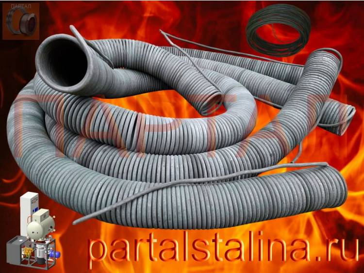 Спираль нагрева нихромовая 12 кВт (Х15Н60, Ø 6,0 мм) 220В. Усиленный нагревательный элемент для элеваторной вакуумной печи сопротивления