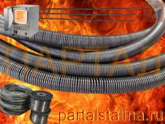 Сменный нагревательный элемент (Спираль нихромовая) 2,8 кВт 380 В для  лабораторных печей сопротивления. Сплав Х15Н60 Ø 0,7 мм