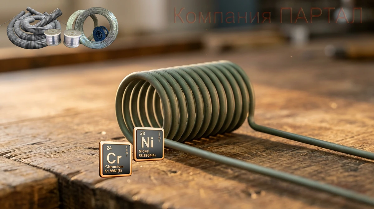 Изготовление нихромовых спиралей под заказ, нагревательные элементы ПАРТАЛ