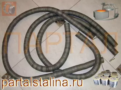 Нихромовая спираль нагрева Х15Н60 проволока Ø 2,5 мм, мощность 5,0 кВт. Изготовлена по ТЗ (эконом-предложение)