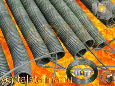 Спираль из нихрома (Х15Н60) Ø 1,9 мм, мощность 5,0 кВт, 220 В — эконом-лот нагревательных элементов | навита по ТЗ заказчика