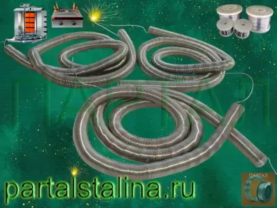 Практичное решение: спираль из нихрома для аппарата шаурмы и гриля, марка Х15Н60, Ø 1,0 мм, 2,0 кВт, 220 В |навивка под ваше ТЗ