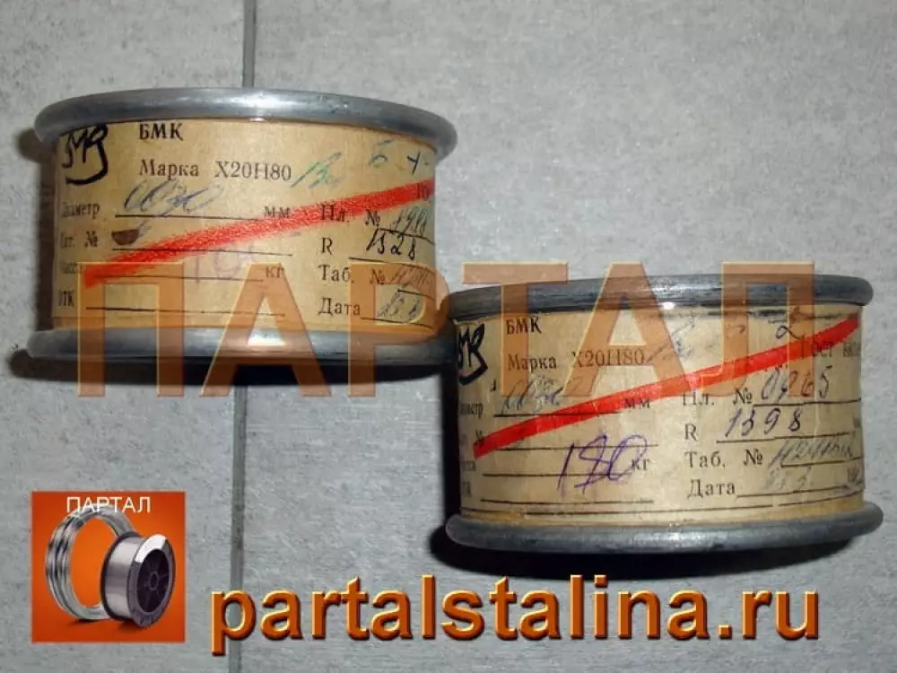 Нихромовая проволока 0,2 мм марка Х15Н60 ГОСТ 12766.1-90