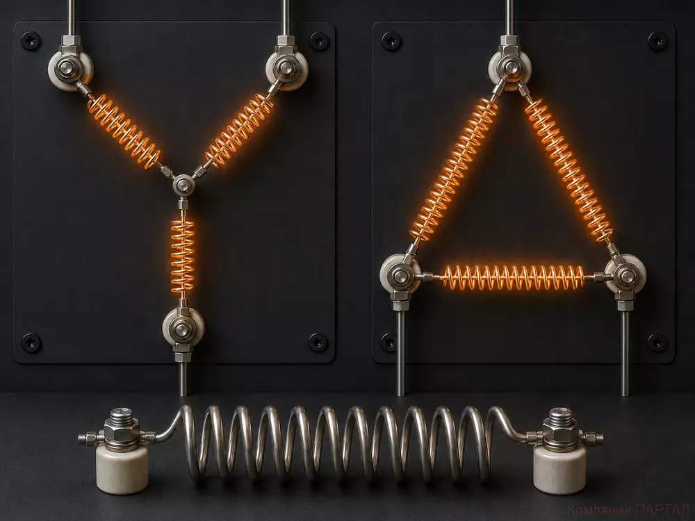 Нихромовые спирали 220 и 380 В: как подключить без путаницы