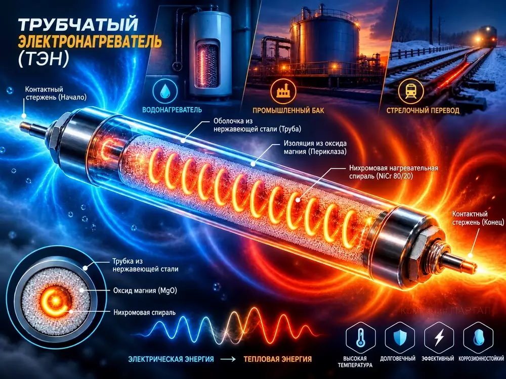 Технология производства трубчатых электрических нагревателей (ТЭН): от патента до готового изделия